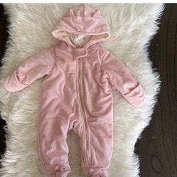 Winter Fleece Onesie 0-3 Months