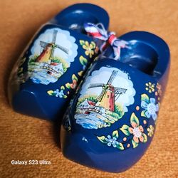 Dutch Wooden Clog Souvenir Pair