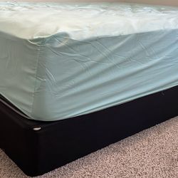 Queen Mattress With Wooden Height Frame