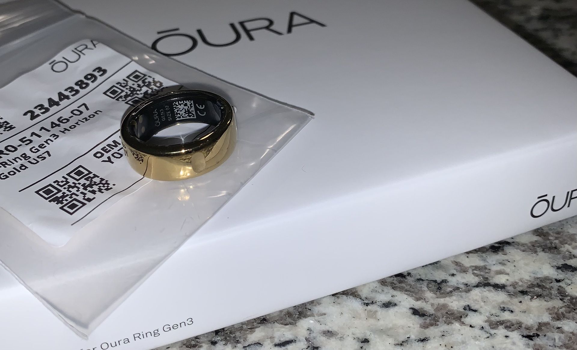 NEW Oura Ring Gen 3 Horizon Gold - Size 7 (Never Worn)