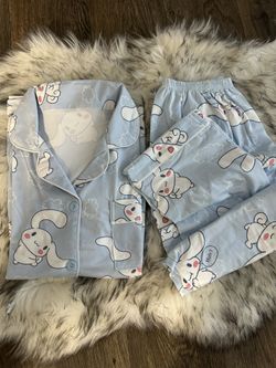 Pijama Kawaii para mujer, conjunto de dos piezas, lindo pijama de dibujos animados para niñas, cárdigan casual, ropa de dormir para el hogar
