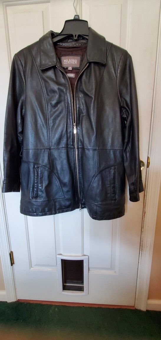 WILSON LEATHER Women's Long Leather Jacket
