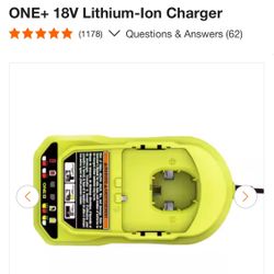 RYOBI 18v Charger 