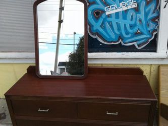Dresser and mirror