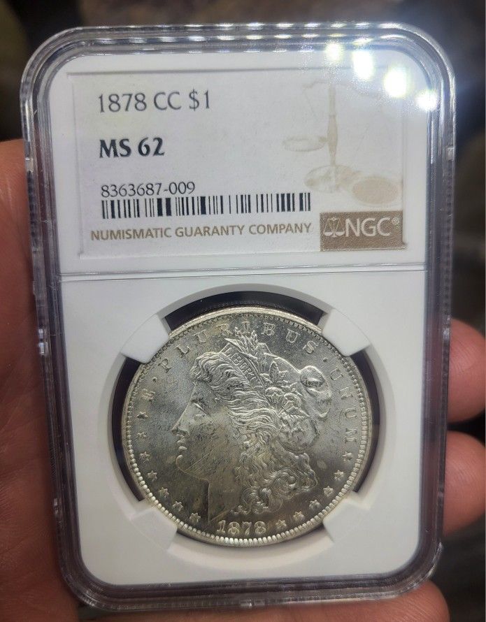 1878 CC Morgan Silver Dollar NGS62 Rare