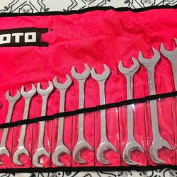 Proto angled open end wrench set