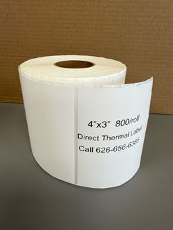 4" x 3" Direct Thermal Shipping Labels, 800/Roll
