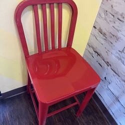 Red Bar Stool