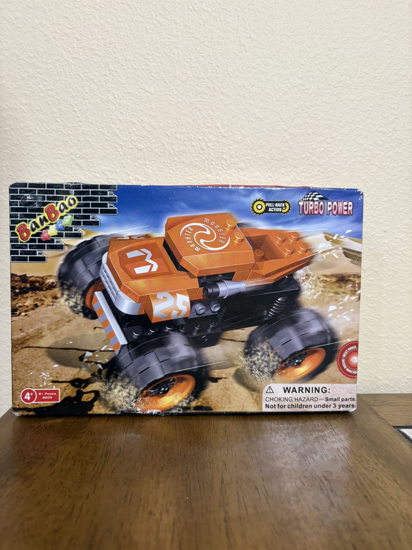 Ban Bao Turbo Power Monster Truck Building Set