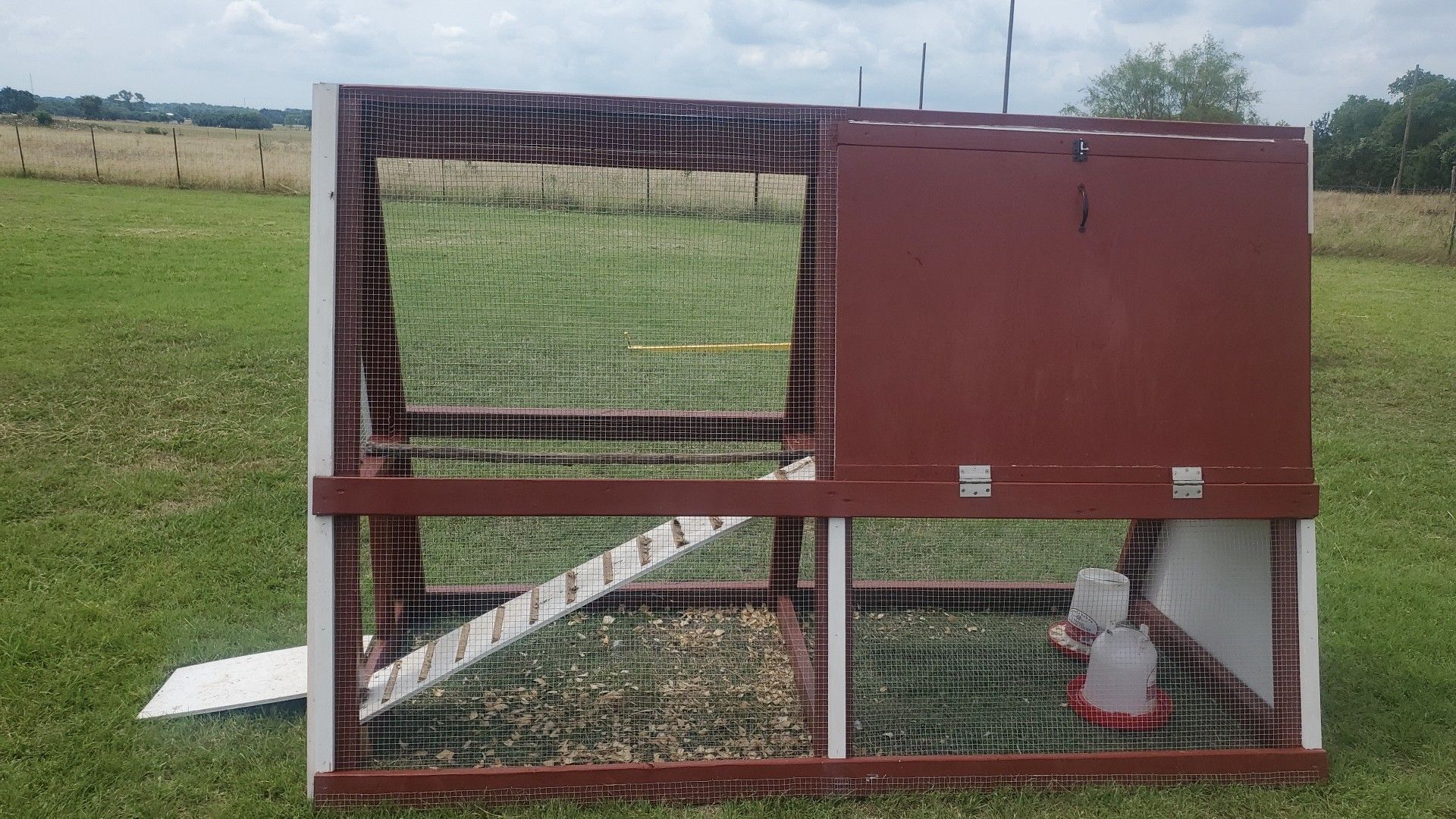 Custom painted portable chicken coops