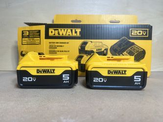 Two New DeWalt 20V Li-Ion 5.0Ah Batteries