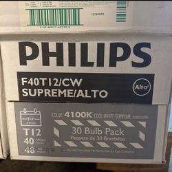 Fluorescent Tube (30 Pack) T12 40watts 48 inch philips