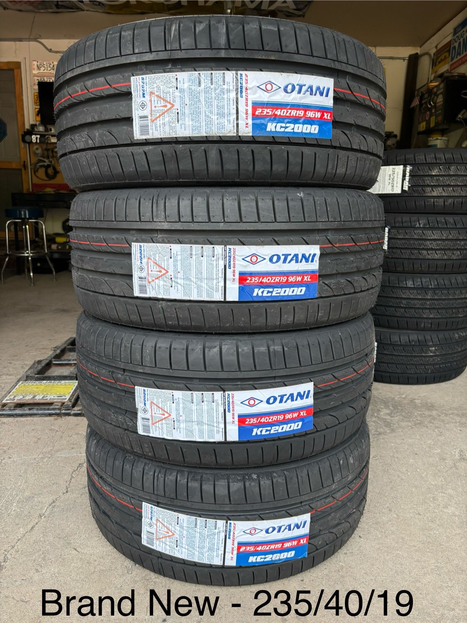 (4) - 235/40/19 Otani KC2000 Tires