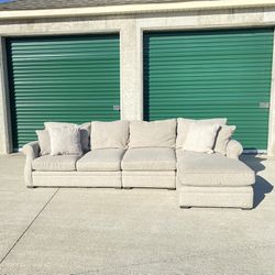 Sectional *FREE DELIVERY!!* Bernhardt Brand Couch Gray Grey L-Shaped Sofa with Chaise!