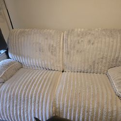 Faux Fur Power Loveseat Recliner