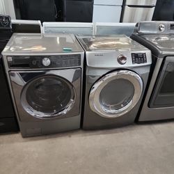 Kenmore Samsung Large Capacity Front Load Washer And Dryer Set 