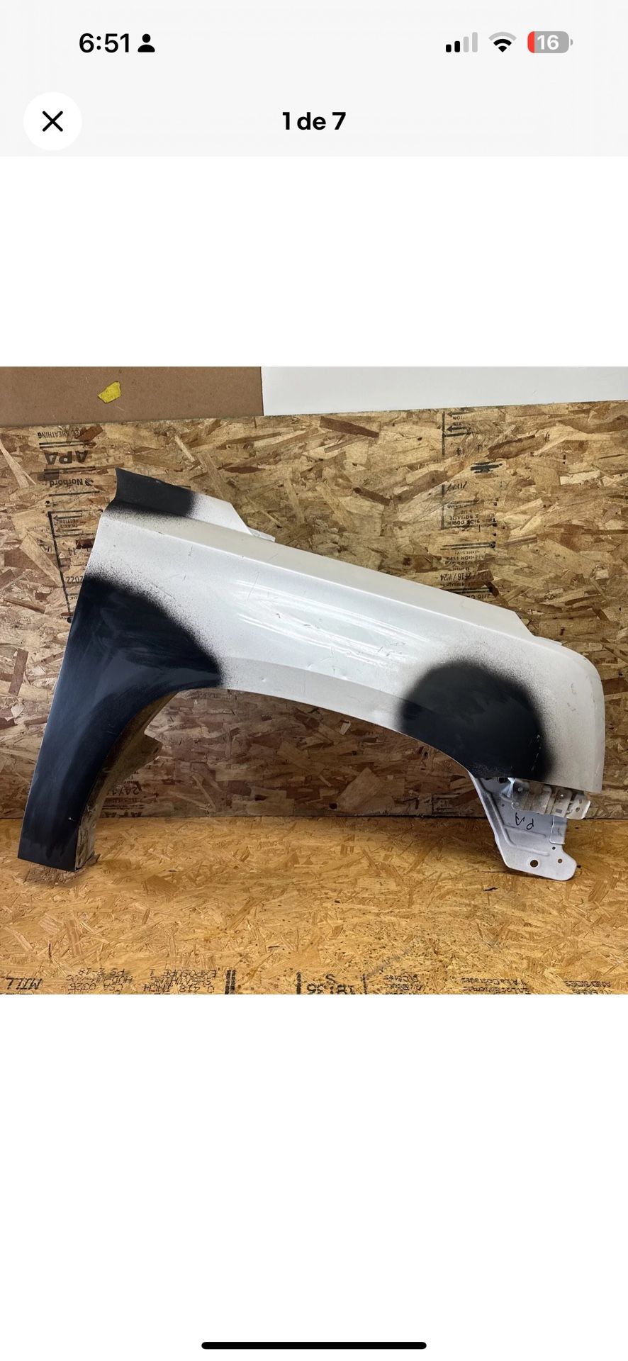 2015 2016 2017 2018 2019 2020 GMC YUKON XL RIGHT SIDE FENDER OEM USED