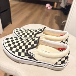 CHECKERED VANS POP CUSH (M-5.5) (W-7.5)
