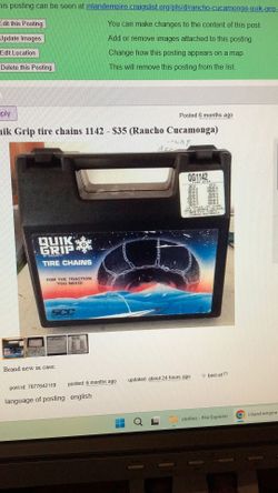 Quick grip Tire Chains 1142