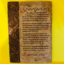 Footprints Wall Plaque