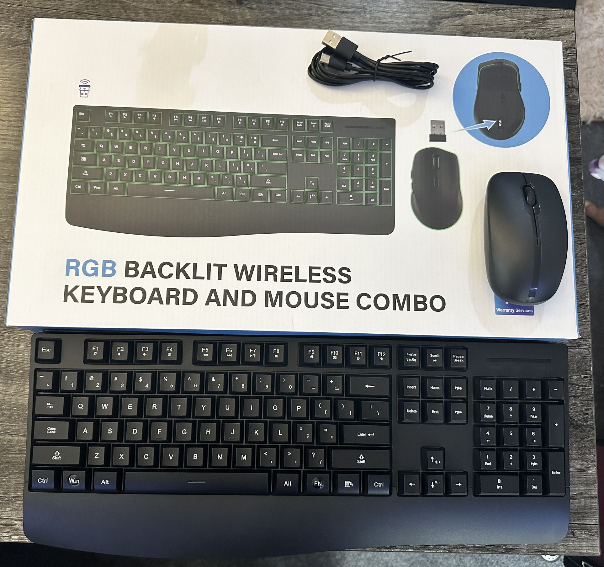 Wireless Keyboard And Mouse Combo
