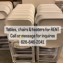 Tables Chairs & Heaters