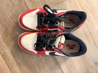 Nike Air Jordan 1 Low Bred Toe - Size 4Y (fits women's ~5.5)