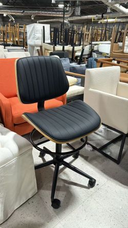 ❤️‍🔥 Ergonomic Office Chair with Walnut Wood Back Support