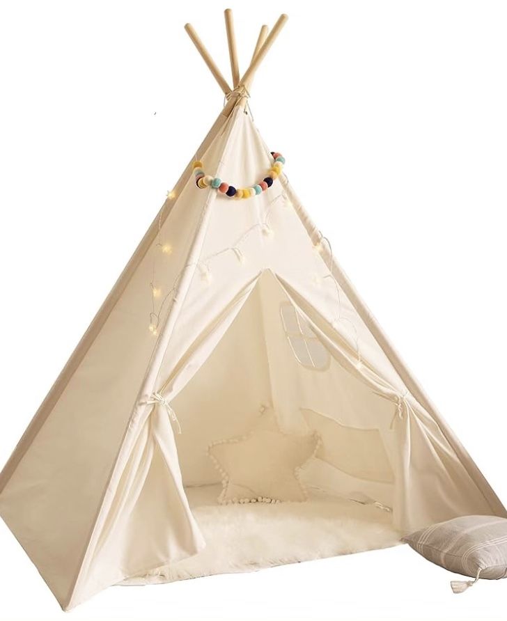 Teepee Tents Set Of 3 For Glamping Sleepover Party