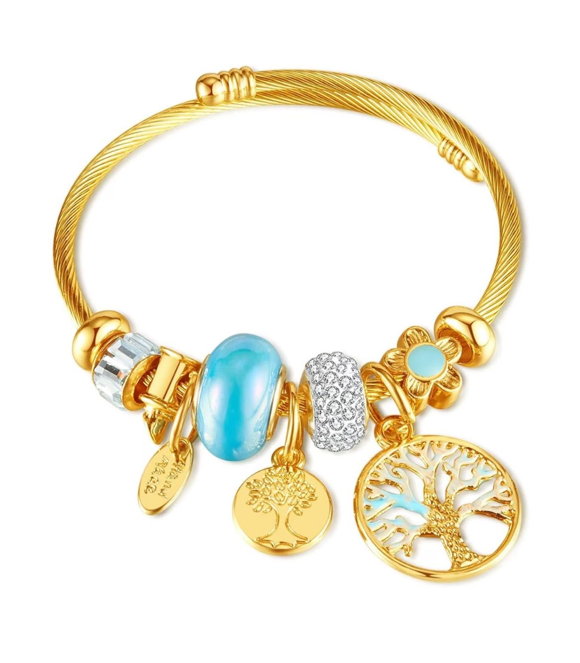 Gold Charm Bracelet