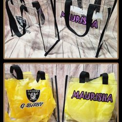 Custom Clear Bags Available!!!!!!