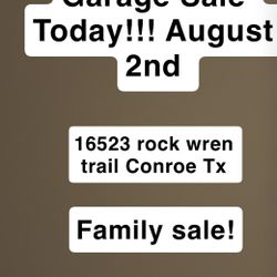 Family Yard Sale TODAY 