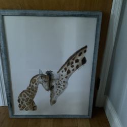Price Lowered,,,Water Color Framed Paintings 3 Different Animals