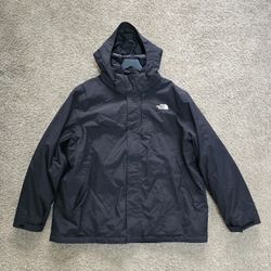 Men's The North Face Rain Waterproof Jacket + Puffer Jacket