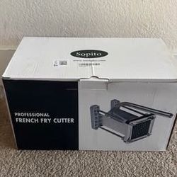 Sopito Professional Stainless Steel French Fry Cutter - Restaurant-Grade Potato Cutter, NEW