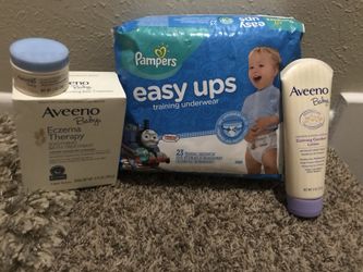 Aveeno bundle with diapers