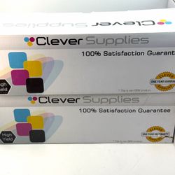 Clever Supplies High Yield Toner Cartridges – 2 Pack