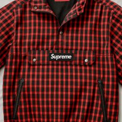 🔥 Rare Supreme Plaid Pullover FW18 Red/Black – Act Fast! Pickup Today! 🔥