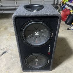 KICKER CompR Dual 12  /  CX 1200W Amplifier 