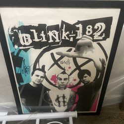 Signed Blink 182 Untitled anniversary tour Poster