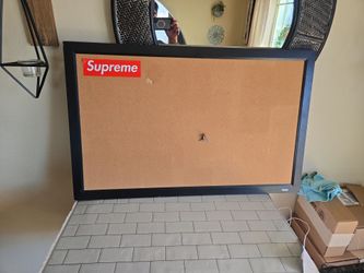 Bulletin cork pin up board 35x22 Supreme sticker