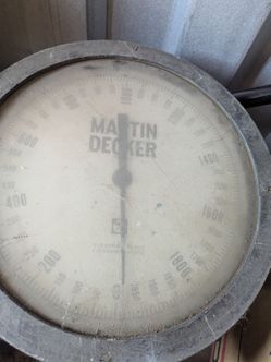Martin decker 1950 lb dial crane scale vintage
