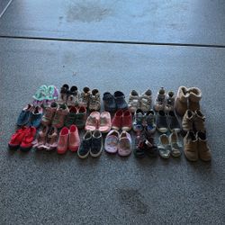 Lot Of Kids Shoes. Sizes Range Anywhere For 2-4 yo