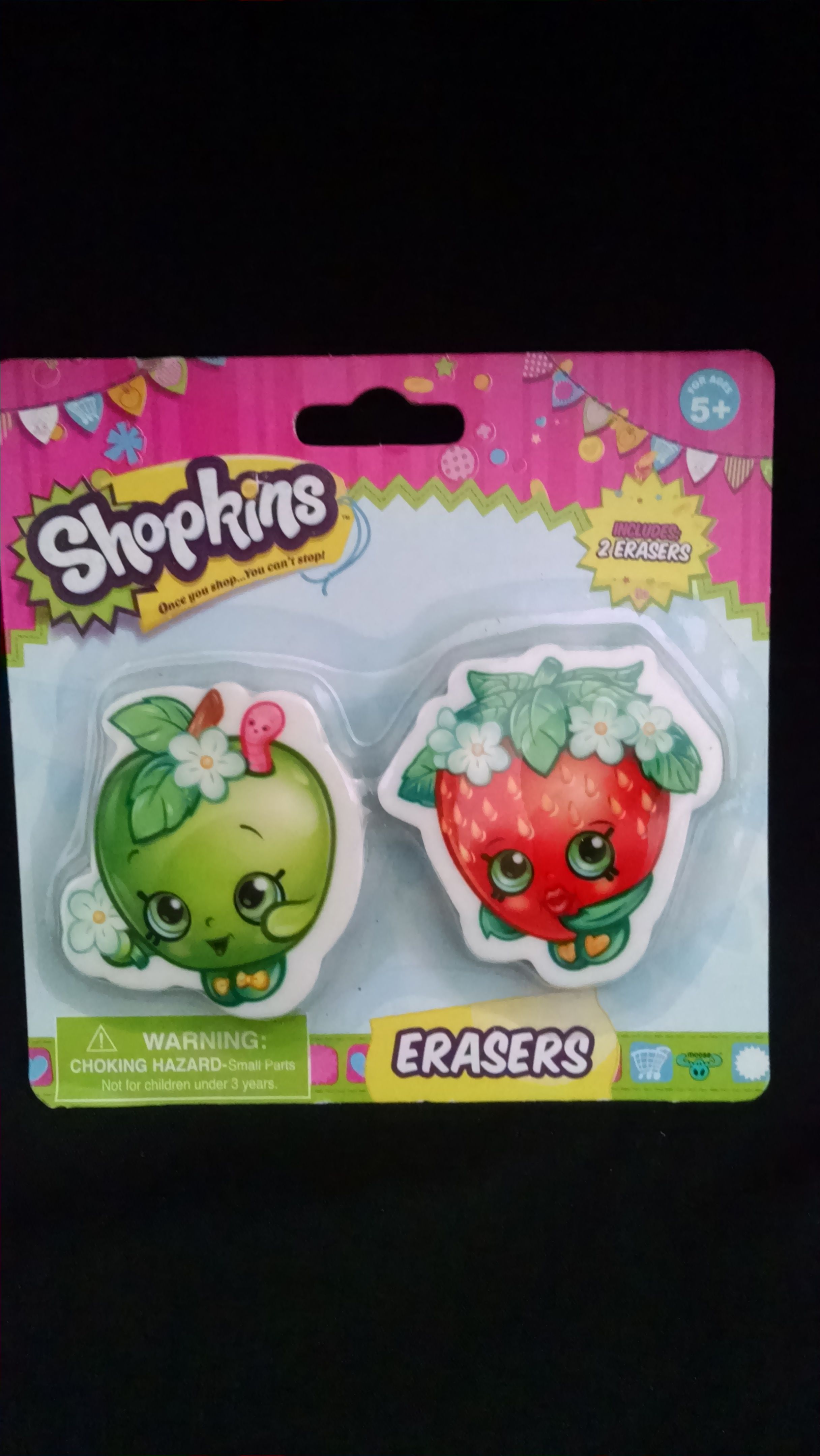 Shopkins 2 pack Erasers