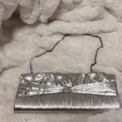Silver Evening Clutch 