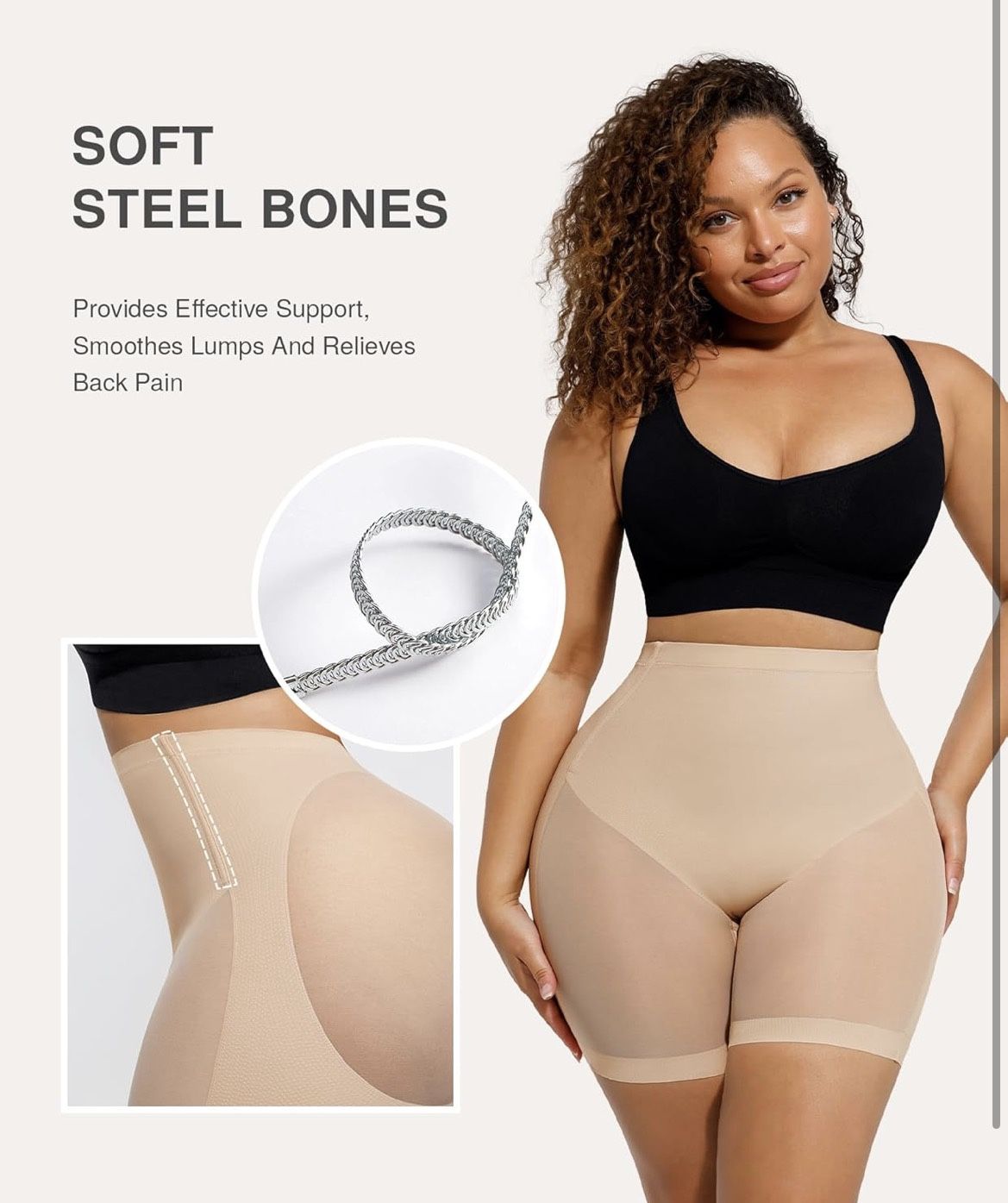 Low Back Shapewear Shorts S