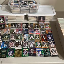 HUGE BASEBALL CARD LOT – 1980s to Present – ROOKIES, STARS, HOF