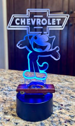 LED Chevrolet Acrylic Die Cast Car Display 