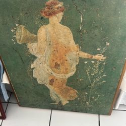 Antique Artwork On Wood