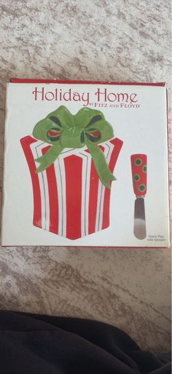 NEW Fitz & Floyd Snack Plate Server